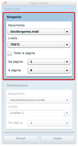 pannello copia livello sorgente