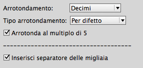 arrotondamento decimali e migliaia